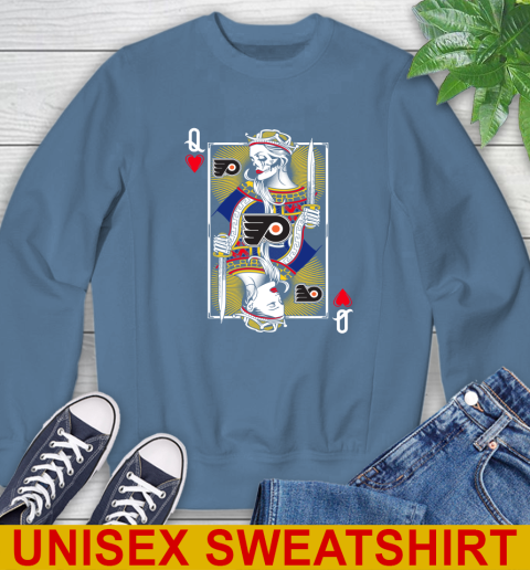 NHL Hockey Philadelphia Flyers The Queen Of Hearts Card Shirt Sweatshirt 10