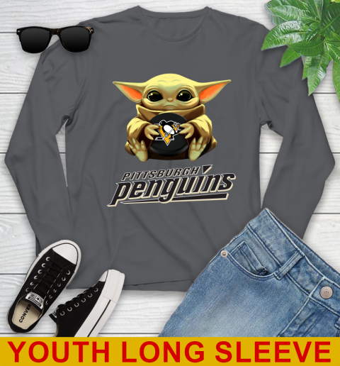 NHL Hockey Pittsburgh Penguins Star Wars Baby Yoda Shirt 130