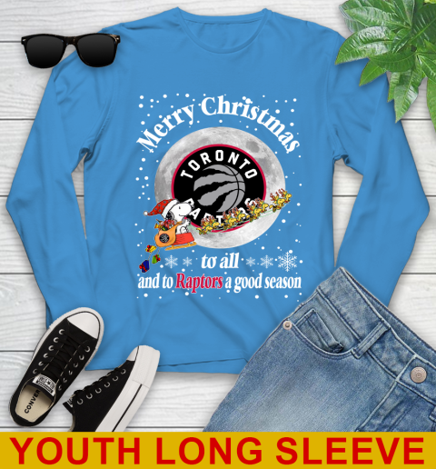 Toronto Raptors Merry Christmas To All And To Raptors A Good Season NBA Basketball Sports Youth Long Sleeve 8