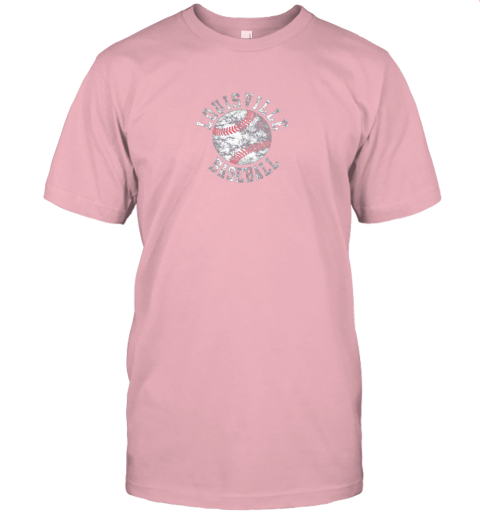 qo0u vintage louisville baseball jersey t shirt 60 front pink