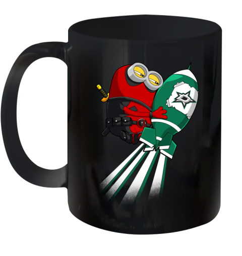 NHL Hockey Dallas Stars Deadpool Minion Marvel Shirt Ceramic Mug 11oz
