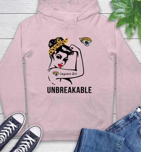 NFL Jacksonville Jaguars Girl Unbreakable Football Sports Hoodie 7