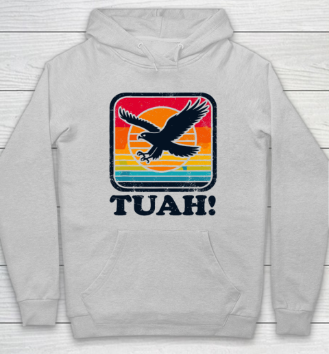 Funny Hawk Tuah Tush Camping Hiking Sarcastic Hoodie 4