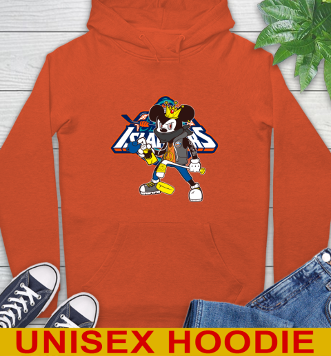 New York Islanders NHL Hockey Mickey Peace Sign Sports Hoodie - Image 6