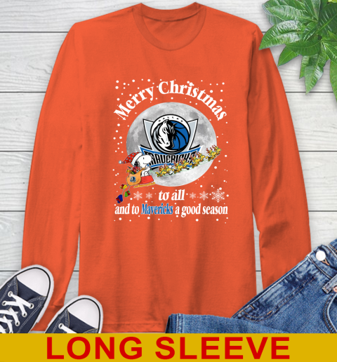 Dallas Mavericks Merry Christmas To All And To Mavericks A Good Season NBA Basketball Sports Long Sleeve T-Shirt 4