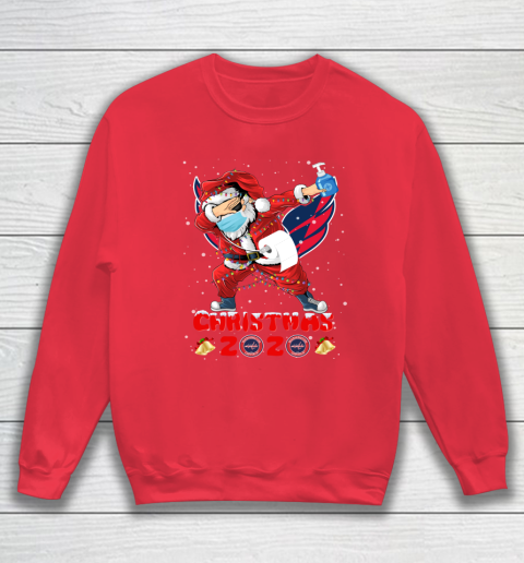 Washington Capitals Funny Santa Claus Dabbing Christmas 2020 NHL Sweatshirt 7