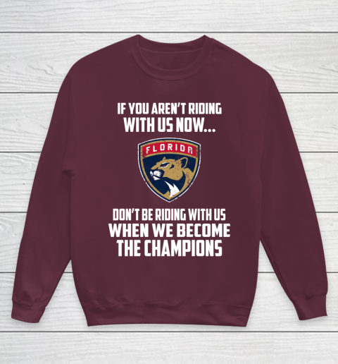 NHL Florida Panthers Hockey We Become The Champions Youth Sweatshirt 4