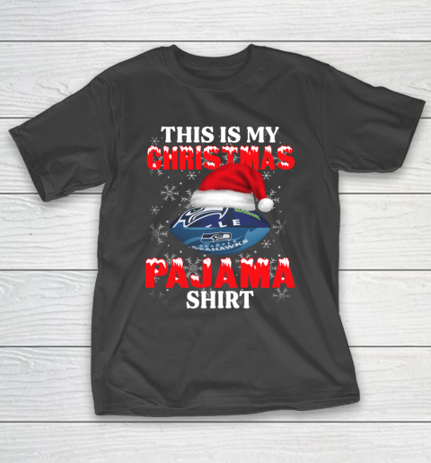 Seattle Seahawks This Is My Christmas Pajama Shirt NFL T-Shirt