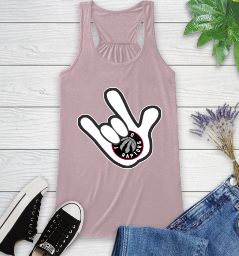 Toronto Raptors NBA Basketball Mickey Rock Hand Disney Racerback Tank 11