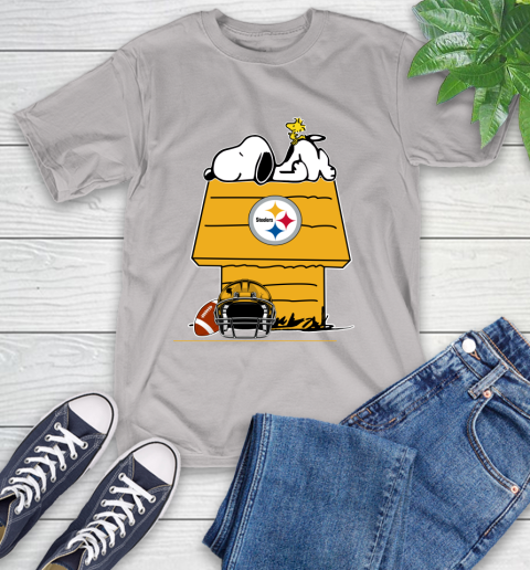 Pittsburgh Steelers NFL Football Snoopy Woodstock The Peanuts Movie T-Shirt 12
