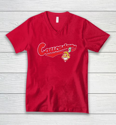 Cleveland Caucasians Bomani Jones V-Neck T-Shirt 7