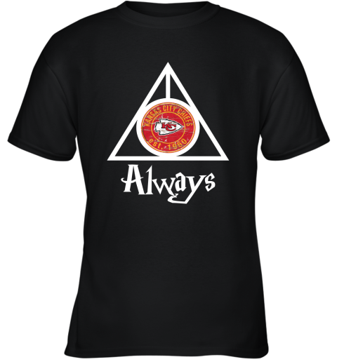 Always Love The Kansas City Chiefs x Harry Potter Mashup Youth T-Shirt