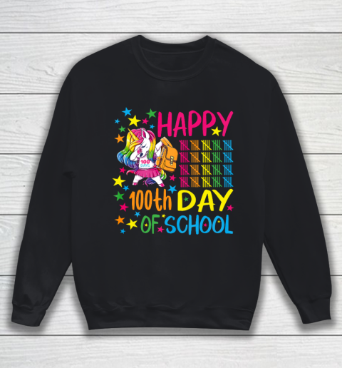 Happy 100th Day Of School Unicorn Sweatshirt