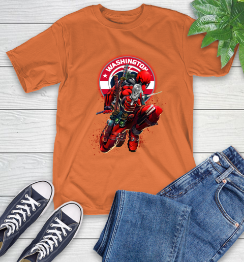 NBA Deadpool Marvel Comics Sports Basketball Washington Wizards T-Shirt 5