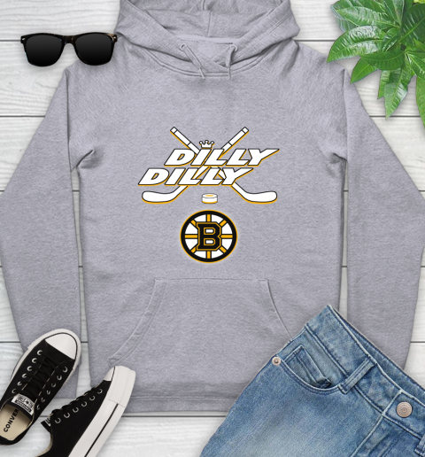 NHL Boston Bruins Dilly Dilly Hockey Sports Youth Hoodie 6
