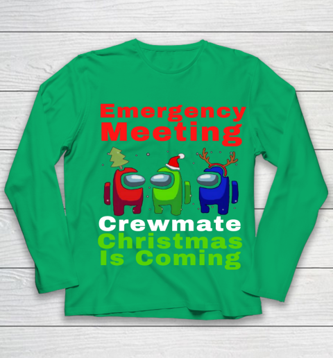 Among Us Emergency Meeting Crewmate Christmas Is Coming Youth Long Sleeve 4