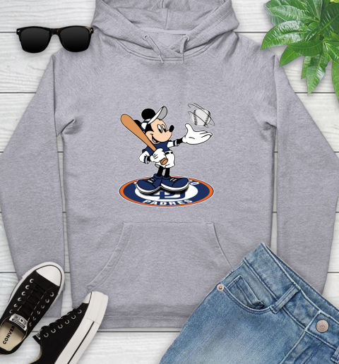 MLB Baseball San Diego Padres Cheerful Mickey Disney Shirt Youth Hoodie 6