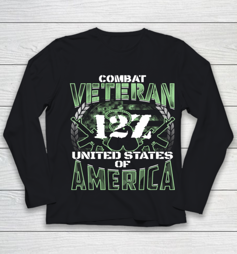 Veteran Shirt 12Z MOS United States Combat Veteran Youth Long Sleeve