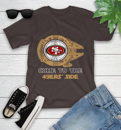 NFL Come To The San Francisco 49ers Star Wars Football Sports Youth T-Shirt 7