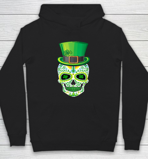 Skull St Patricks Day Irish Funny Saint Patricks Day Of Dead Hoodie