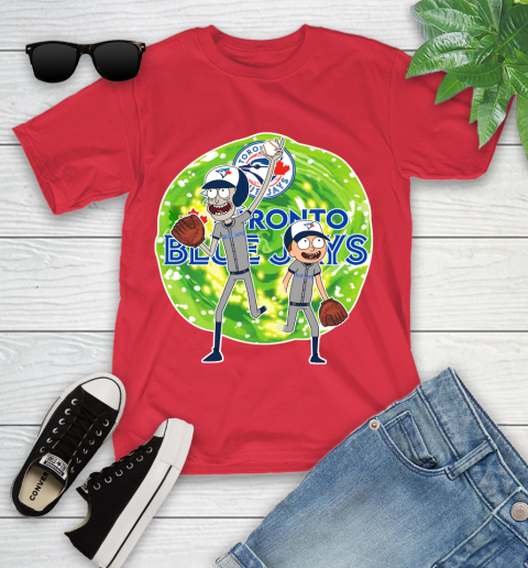MLB Toronto Blue Jays Rick And Morty Baseball Sports Youth T-Shirt 10