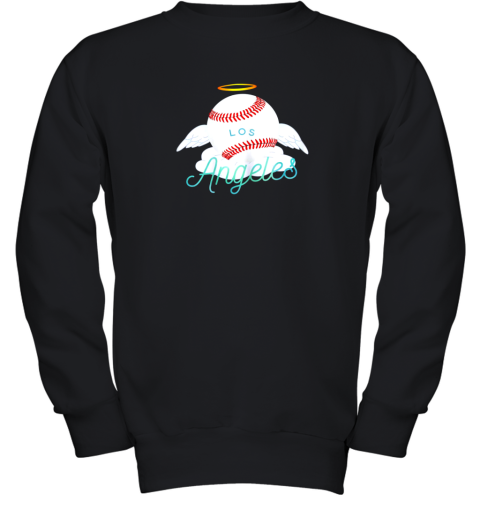 Los Angeles Angel Ball Shirt Cool Baseball Team Design Youth Sweatshirt