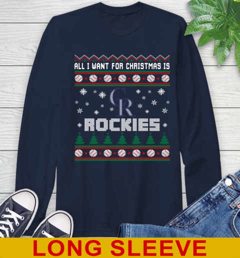 MLB All I Want For Christmas Is Colorado Rockies Baseball Sports 57