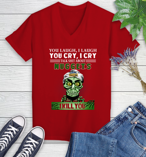 NBA Talk Shit About Denver Nuggets I Kill You Achmed The Dead Terrorist Jeffrey Dunham Basketball Women's V-Neck T-Shirt 11