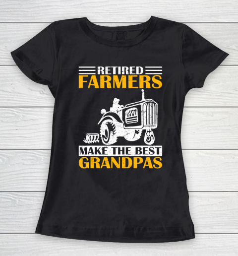 GrandFather gift shirt Retired Farmer Tractor Make The Best Grandpa Retirement Gift T Shirt Women's T-Shirt