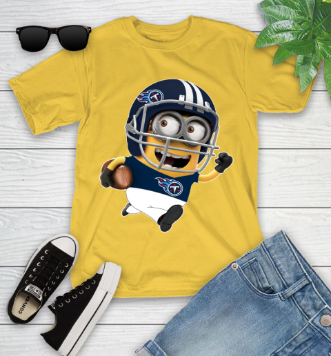 NFL Tennessee Titans Minions Disney Football Sports Youth T-Shirt 8