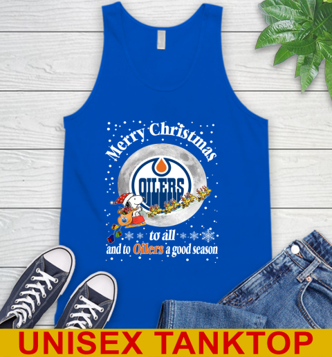 Edmonton Oilers Merry Christmas To All And To Oilers A Good Season NHL Hockey Sports Tank Top 4