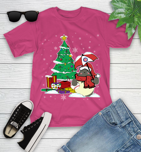Chicago Cubs MLB Baseball Cute Tonari No Totoro Christmas Sports Youth T-Shirt 11