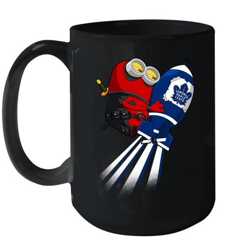 NHL Hockey Toronto Maple Leafs Deadpool Minion Marvel Shirt Ceramic Mug 15oz