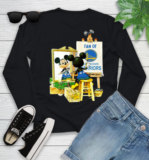 NBA Basketball Golden State Warriors Mickey Drawing Shirt 113