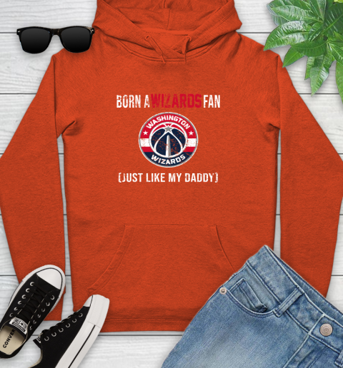 NBA Washington Wizards Loyal Fan Just Like My Daddy Basketball Shirt Youth Hoodie 4