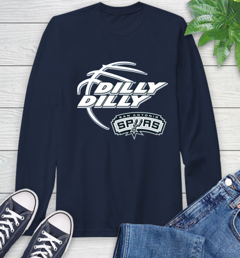 NBA San Antonio Spurs Dilly Dilly Basketball Sports Long Sleeve T-Shirt 4