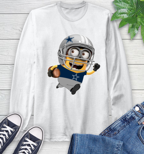 NFL Dallas Cowboys Minions Disney Football Sports Long Sleeve T-Shirt