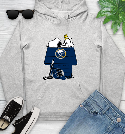 Buffalo Sabres NHL Hockey Snoopy Woodstock The Peanuts Movie Youth Hoodie