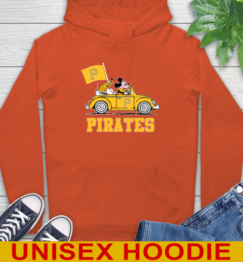 MLB Baseball Pittsburgh Pirates Pluto Mickey Driving Disney Shirt Hoodie 5