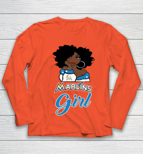 Miami Marlinss Girl MLB Youth Long Sleeve 4