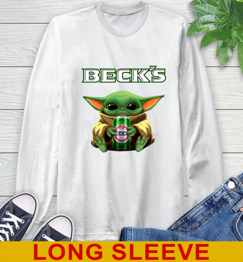 Star Wars Baby Yoda Hugs Beck's Beer Shirt 58
