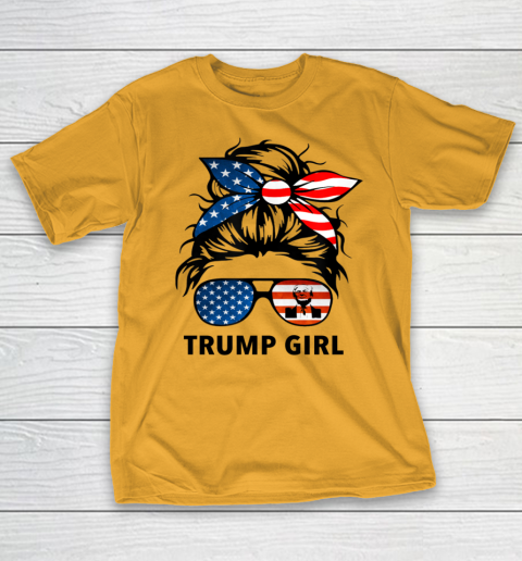 Trump Girl American Flag Glass T-Shirt 2