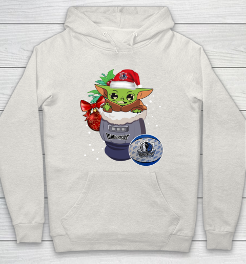Dallas Mavericks Christmas Baby Yoda Star Wars Funny Happy NBA Hoodie 12
