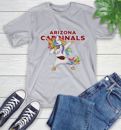 Arizona Cardinals NFL Football Funny Unicorn Dabbing Sports T-Shirt 6
