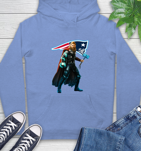 NFL Thor Avengers Endgame Football New England Patriots Hoodie 11