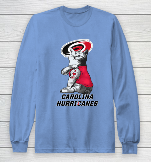 NHL My Cat Loves Carolina Hurricanes Hockey Long Sleeve T-Shirt 8