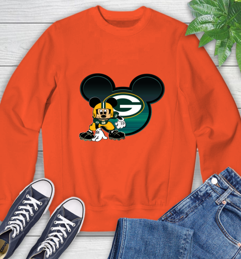 NFL Green Bay Packers Mickey Mouse Disney Football T Shirt Sweatshirt 4