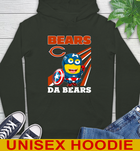 NFL Football Chicago Bears Captain America Marvel Avengers Minion Shirt Hoodie 12