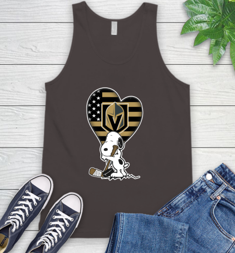 Vegas Golden Knights NHL Hockey The Peanuts Movie Adorable Snoopy Tank Top 7