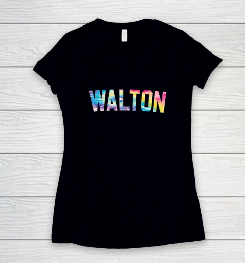 Bill Walton Tie Dye Women's V-Neck T-Shirt